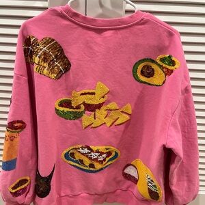 Queen of Sparkles Mexican Food Sweatshirt